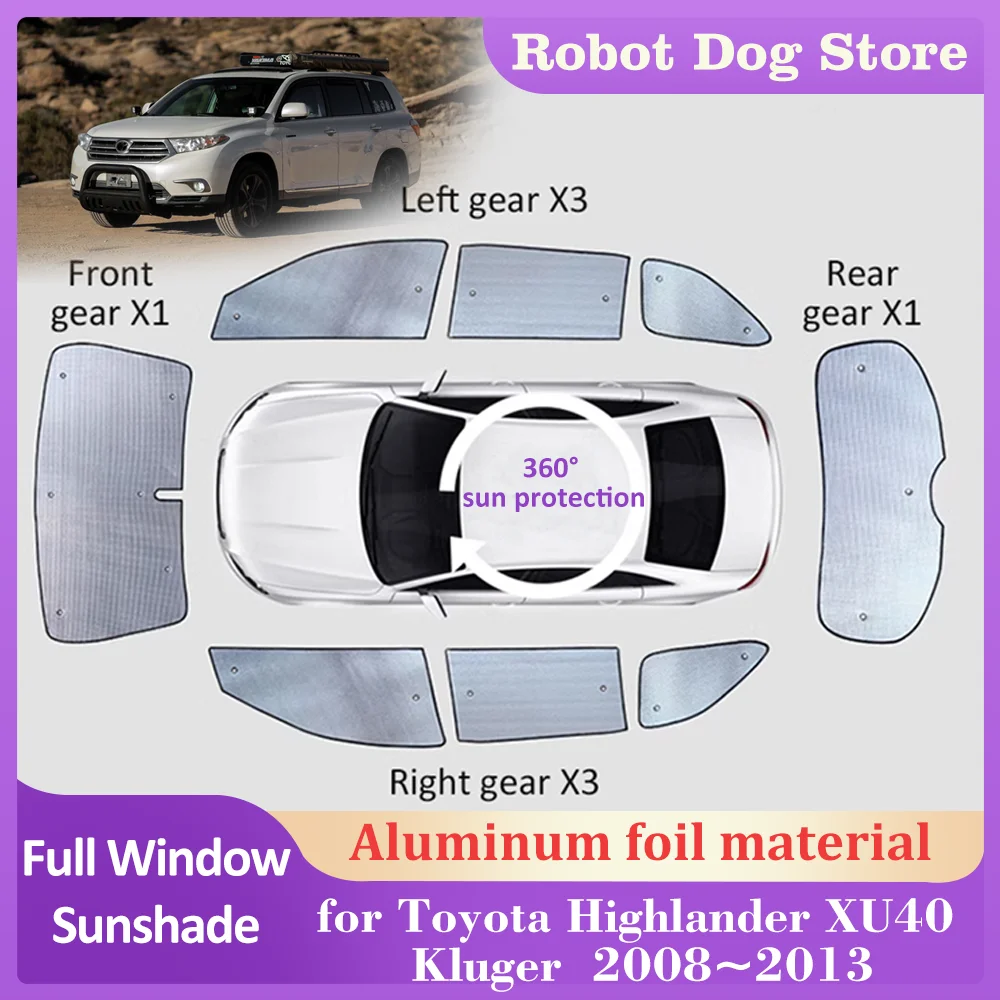 Car Sunshades Mat for Toyota Highlander XU40 Kluger 2008~2013 Roof Windows Sun Visor Windshield Curtain Sunroof Cover Accessorie
Car Sunshades Mat for Toyota Highlander XU40 Kluger 2008~2013 Roof Windows Sun Visor Windshield Curtain Sunroof Cover Accessorie