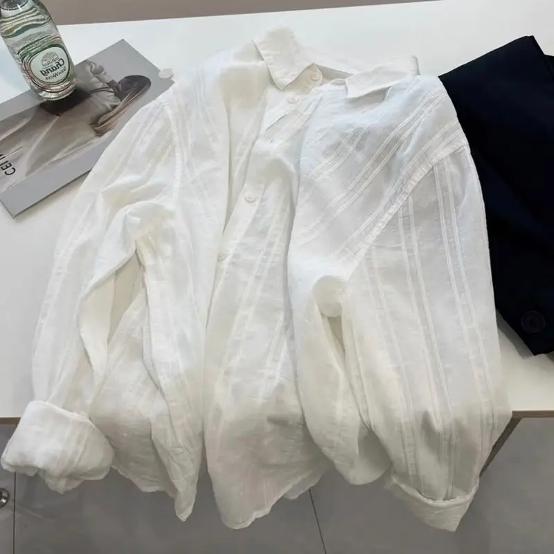 Summer Men's Linen Sun Protection Shirt Jacket Thin Outerwear Breathable Comfortable 300 Pounds Large Size Collar Casual
Summer Men's Linen Sun Protection Shirt Jacket Thin Outerwear Breathable Comfortable 300 Pounds Large Size Collar Casual