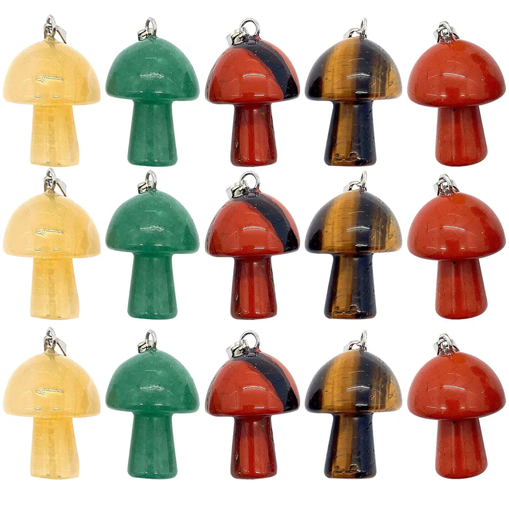 15pcs 2cm Crystal Agate Necklace Pendant Mini Mushroom Charms Decorative Hanging Jewelry Making Accessories Fine Workmanship
15pcs 2cm Crystal Agate Necklace Pendant Mini Mushroom Charms Decorative Hanging Jewelry Making Accessories Fine Workmanship
