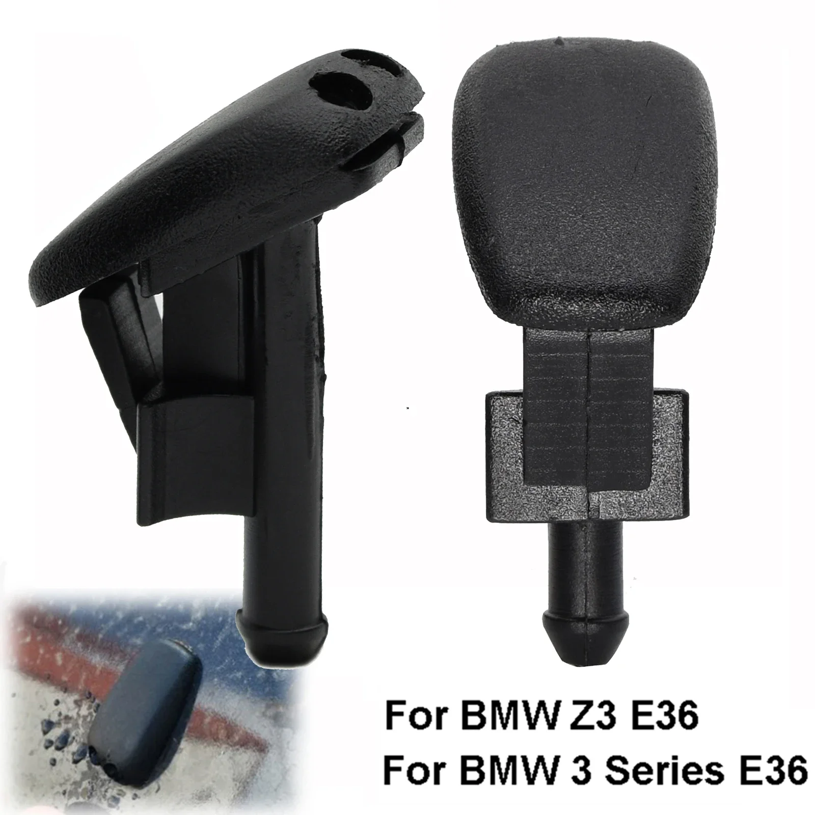 For BMW 3 Series E36 316 318 320 323 325 Z3 1996 1997 1998 61601384859 2Pcs Car Windshield Wiper Spray Water Nozzle Washer Jet
For BMW 3 Series E36 316 318 320 323 325 Z3 1996 1997 1998 61601384859 2Pcs Car Windshield Wiper Spray Water Nozzle Washer Jet