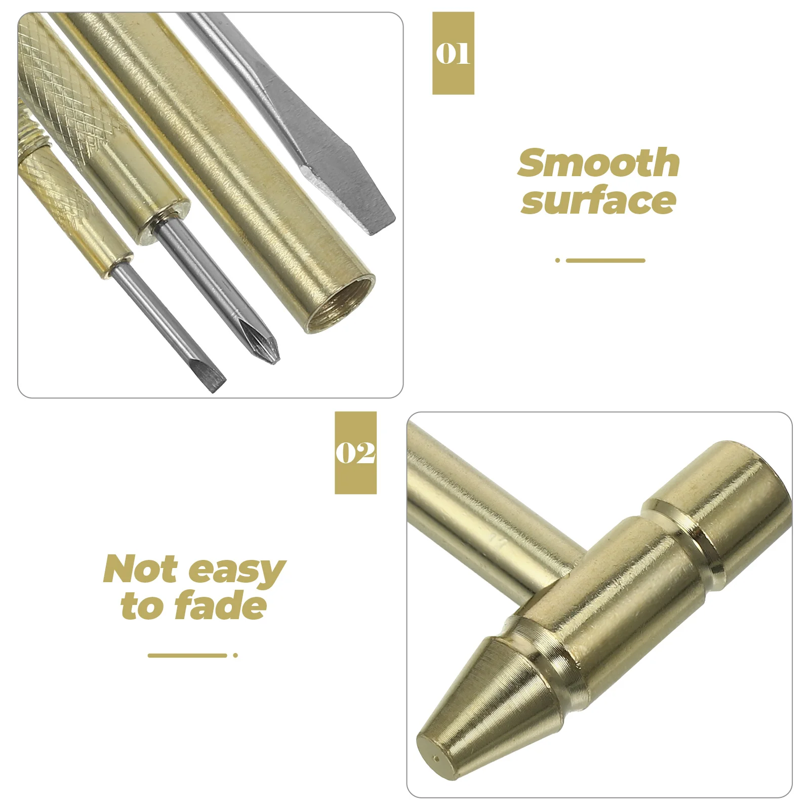 2pcs 6-In-One Multifunctional Solid Brass Watch Repair Tool Mini For Metal Shaping Flattening Outdoor Small
2pcs 6-In-One Multifunctional Solid Brass Watch Repair Tool Mini For Metal Shaping Flattening Outdoor Small