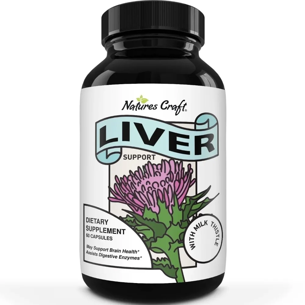 Nature's Craft Vegan Liver Support Dietary Supplement with Milk Thistle, 60 Capsules
Nature's Craft Vegan Liver Support Dietary Supplement with Milk Thistle, 60 Capsules