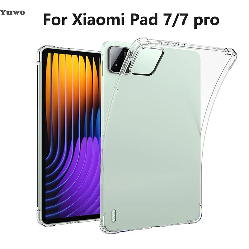 Мягкий прозрачный защитный чехол для планшета Xiaomi Pad 7/7 Pro 11,2 "2024, силиконовый чехол из ТПУ с подушкой безопасности
Мягкий прозрачный защитный чехол для планшета Xiaomi Pad 7/7 Pro 11,2 "2024, силиконовый чехол из ТПУ с подушкой безопасности