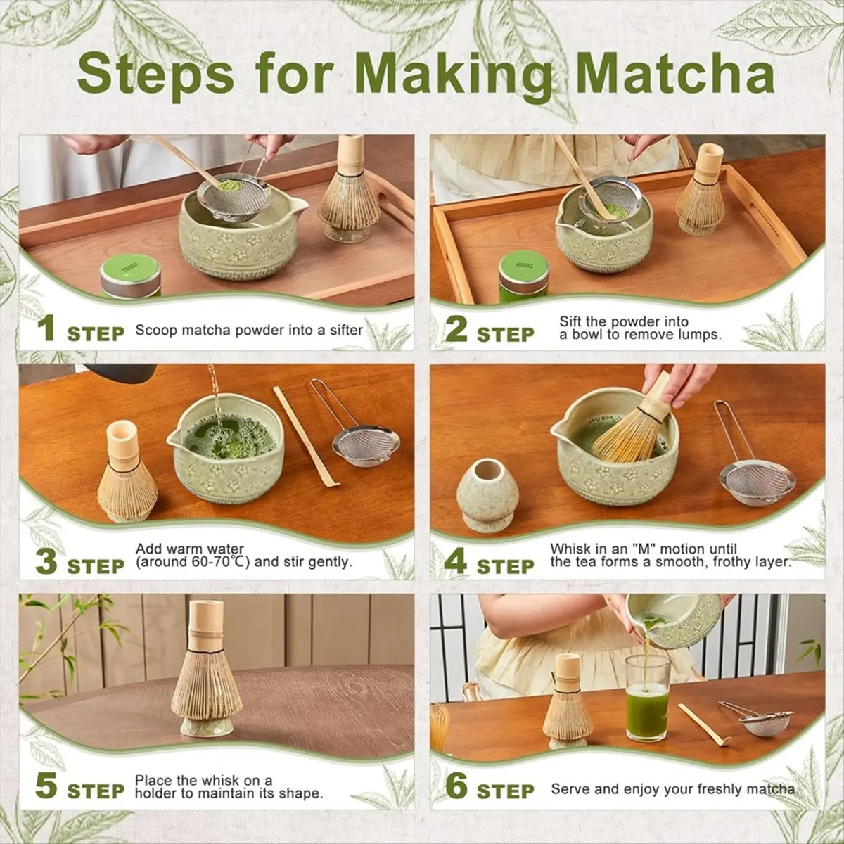 New 5Pcs Matcha Whisk Set, 18OZ Bowl with Spout, Japanese Ceremony Matcha Whisks Kit, Gift for Matcha Lovers Beginner
New 5Pcs Matcha Whisk Set, 18OZ Bowl with Spout, Japanese Ceremony Matcha Whisks Kit, Gift for Matcha Lovers Beginner