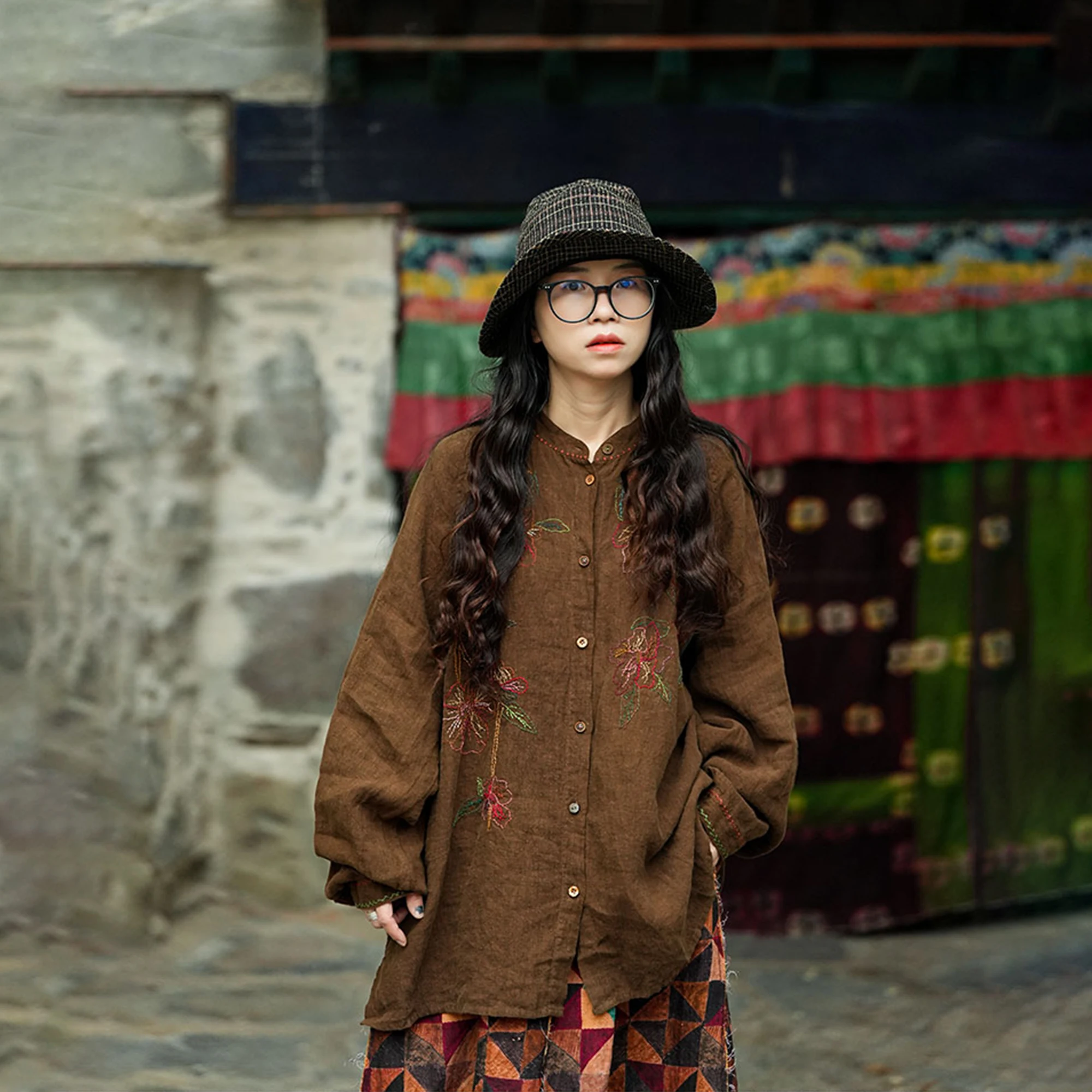 PengPeng Home 6552 Early Autumn New Linen Hand Embroidered oulder irt Free Lotus Flower Pattern Women's Loose Fit irt
PengPeng Home 6552 Early Autumn New Linen Hand Embroidered oulder irt Free Lotus Flower Pattern Women's Loose Fit irt