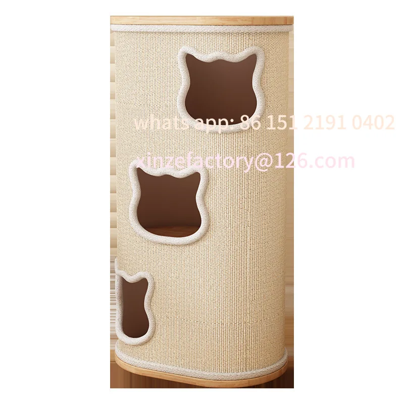 Customizable solid wood cat nest cat climbing bucket cat climbing frame integrated four seasons universal upper and lower two la
Customizable solid wood cat nest cat climbing bucket cat climbing frame integrated four seasons universal upper and lower two la