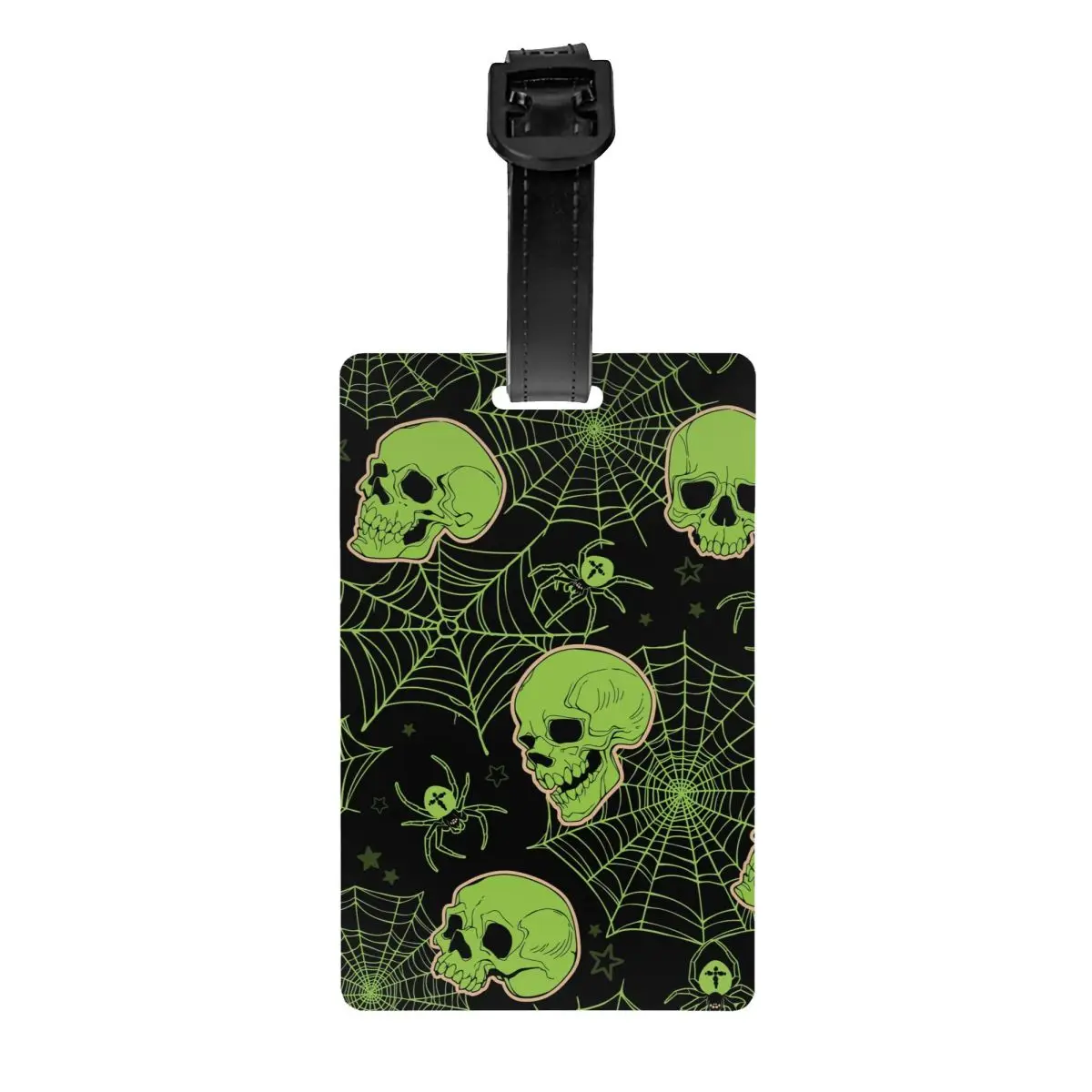 Custom Human Skulls And Cobwebs Luggage Tag With Name Card Privacy Cover ID Label for Travel Bag Suitcase
Custom Human Skulls And Cobwebs Luggage Tag With Name Card Privacy Cover ID Label for Travel Bag Suitcase