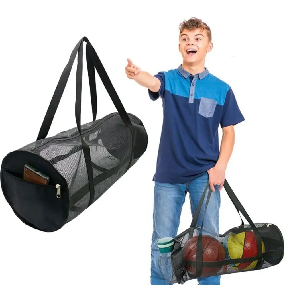 Portable Net Mesh Duffels Bag Large Capacity Black Mesh Handbag Sturdy Heavy Duty Ball Storage Bag
Portable Net Mesh Duffels Bag Large Capacity Black Mesh Handbag Sturdy Heavy Duty Ball Storage Bag