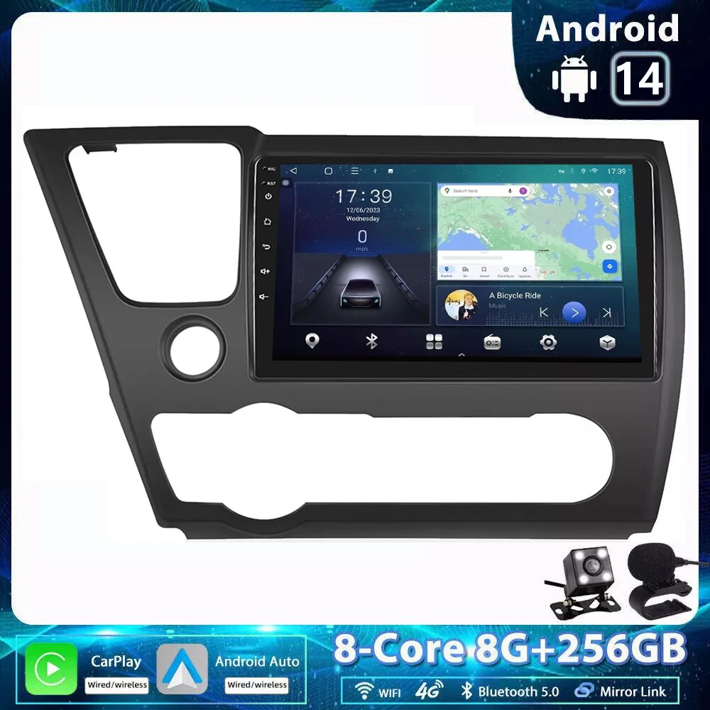 9 "ДЮЙМОВЫЙ 8G + 256G Android 14 Автомобильный радиоприемник для Honda Civic 9 2013-2016 Стерео беспроводной Carplay Автоматическая навигация GPS Мультимедийный плеер
9 "ДЮЙМОВЫЙ 8G + 256G Android 14 Автомобильный радиоприемник для Honda Civic 9 2013-2016 Стерео беспроводной Carplay Автоматическая навигация GPS Мультимедийный плеер