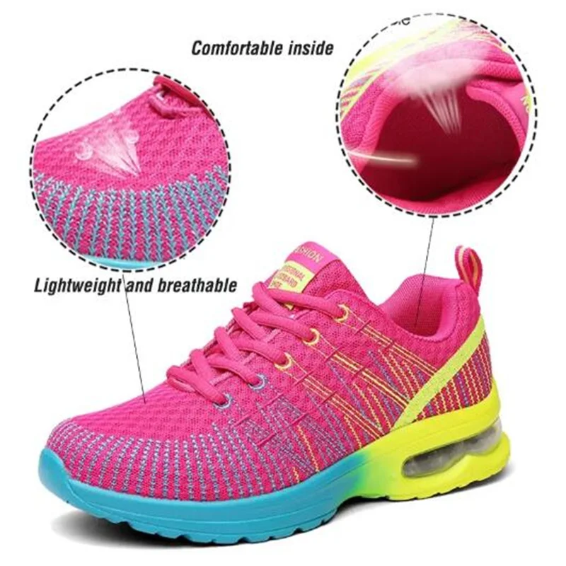 Women's breathable running shoes, outdoor fashion shoes, fitness shoes, colored cushion sports shoes
Women's breathable running shoes, outdoor fashion shoes, fitness shoes, colored cushion sports shoes
