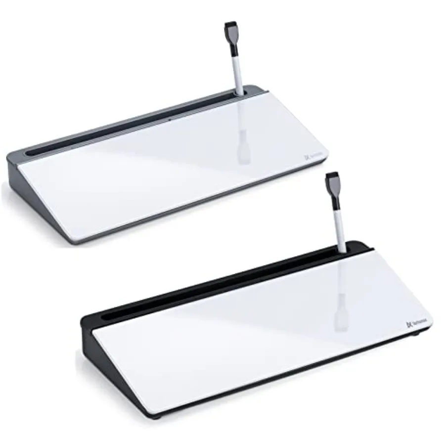 Desktop Glass Whiteboard with Gray Base and Black Base, Desk Organizer and Desktop Memo Pad Solution for Home Office Accessorie
Desktop Glass Whiteboard with Gray Base and Black Base, Desk Organizer and Desktop Memo Pad Solution for Home Office Accessorie
