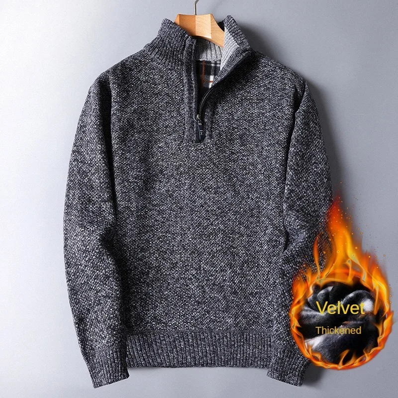 2023 Plush and Thickened Autumn and Winter New Men's Sweater Zipper Sweater Loose Knit Jacket Men Sweater
2023 Plush and Thickened Autumn and Winter New Men's Sweater Zipper Sweater Loose Knit Jacket Men Sweater