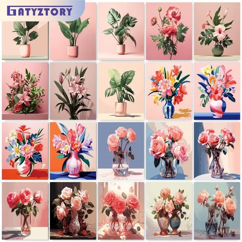 GATYZTORY Frame Diy Painting By Numbers Plant Flower Picture Paint Diy Gift Coloring With Numbers For Home Decors Handpainted
GATYZTORY Frame Diy Painting By Numbers Plant Flower Picture Paint Diy Gift Coloring With Numbers For Home Decors Handpainted
