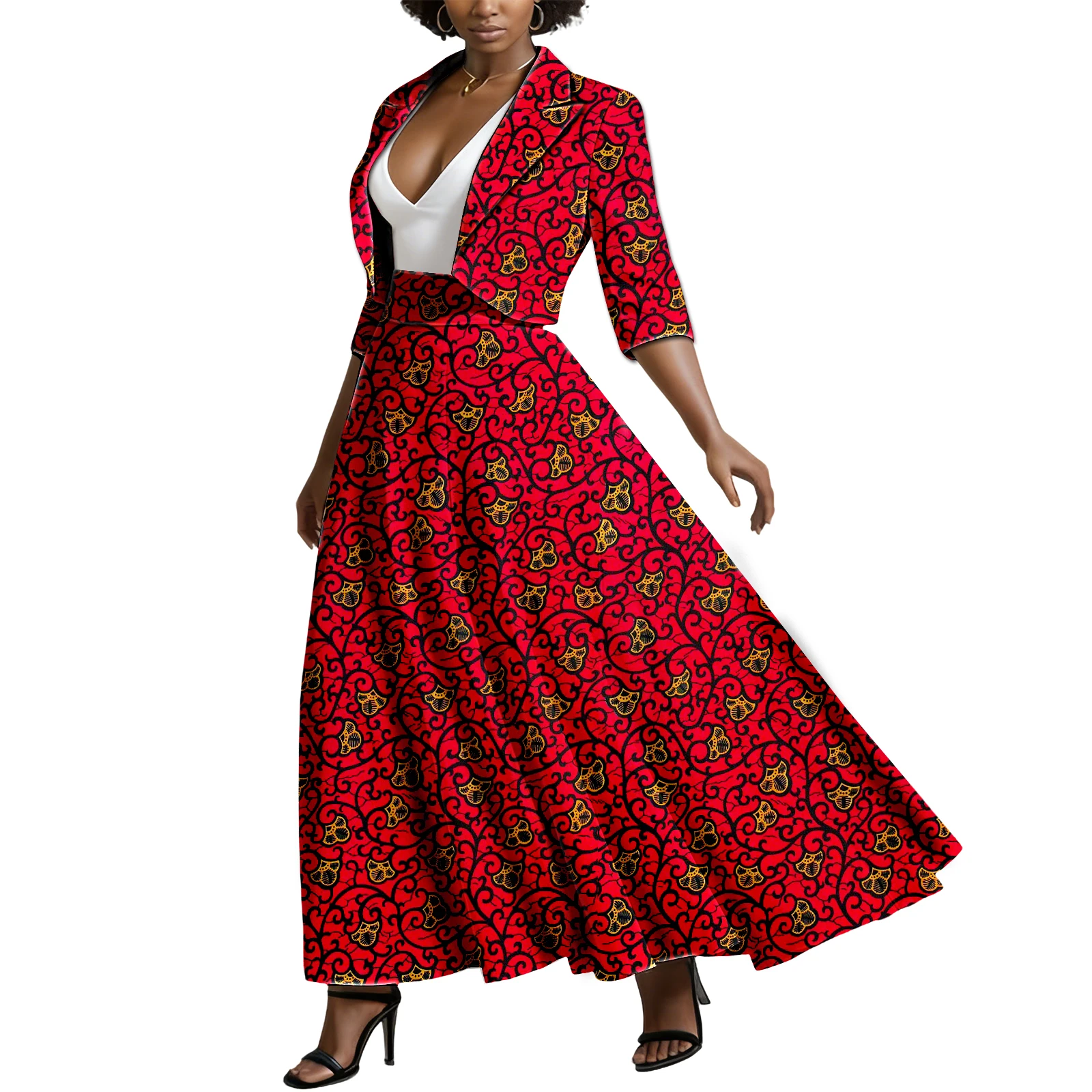 African Attire for Women Outfits Dashiki Turkey Dress Ankara 2 Piece Set Blazer and Skirt Casual Kente Print Clothes
African Attire for Women Outfits Dashiki Turkey Dress Ankara 2 Piece Set Blazer and Skirt Casual Kente Print Clothes