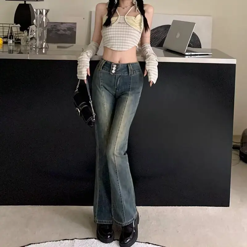 Джинсы с высокой талией, облегающие микро-расклешенные джинсы, женские цементные глазные ретро-боты с девятью точками, осенние новые повседневные хлопковые джинсы Polye...
Джинсы с высокой талией, облегающие микро-расклешенные джинсы, женские цементные глазные ретро-боты с девятью точками, осенние новые повседневные хлопковые джинсы Polye...