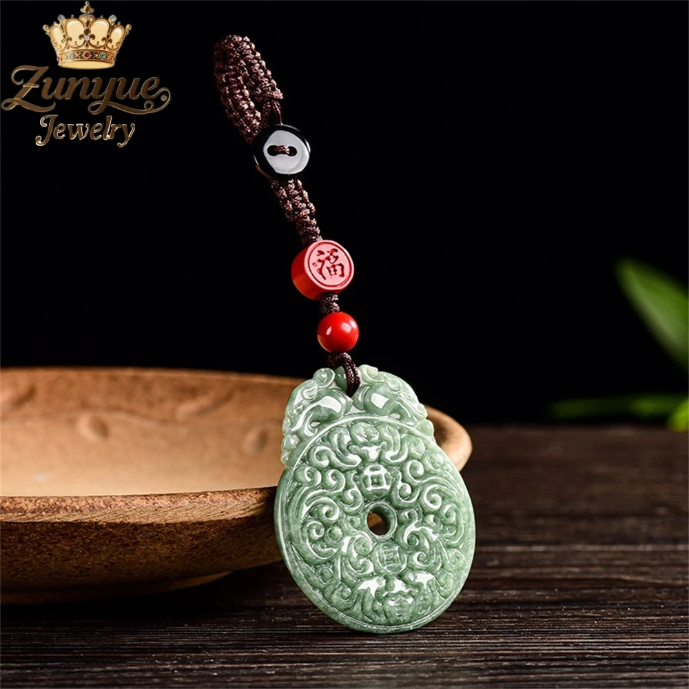 High-End Jadeite Peace Pendant, Chinese-Style Jade Car Keychain Luxury Quality Jewelry Fashion Jewelry Exquisite Popular Elegant
High-End Jadeite Peace Pendant, Chinese-Style Jade Car Keychain Luxury Quality Jewelry Fashion Jewelry Exquisite Popular Elegant