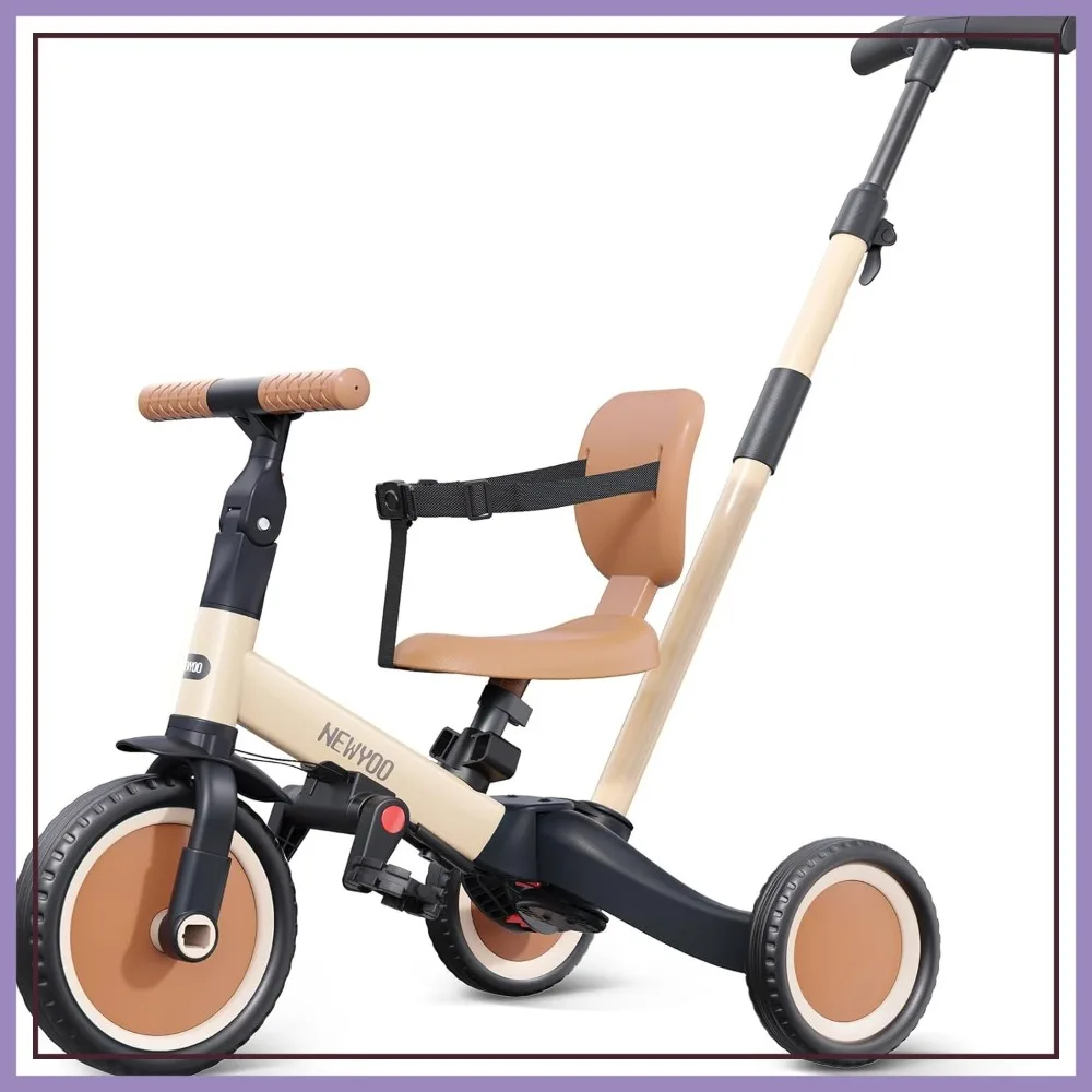 5-in-1 Toddler Tricycle with Push Handle, Balance Bike for 1-3 Year Old, Birthday Gift Toy
5-in-1 Toddler Tricycle with Push Handle, Balance Bike for 1-3 Year Old, Birthday Gift Toy