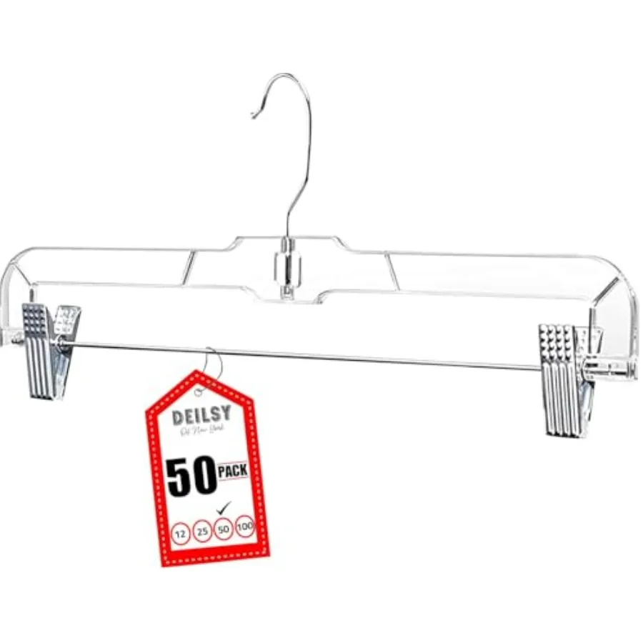 ™ Skirt Hangers Pack Pants with Clips Hanger Shorts Clear Plastic Clothes with Adjustable Clip Non-Slip Clothes Hanger Perfect
™ Skirt Hangers Pack Pants with Clips Hanger Shorts Clear Plastic Clothes with Adjustable Clip Non-Slip Clothes Hanger Perfect