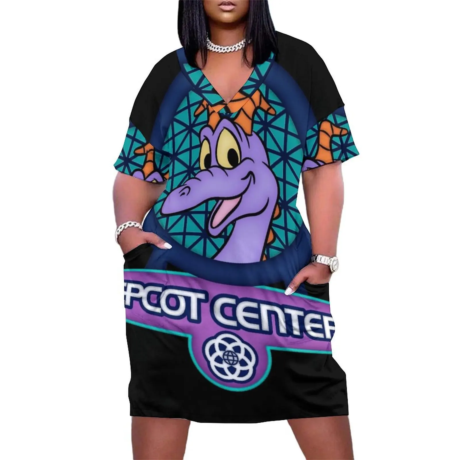 EPCOT CENTER Figment Badge Essential Loose Pocket Dress dress for women summer dress
EPCOT CENTER Figment Badge Essential Loose Pocket Dress dress for women summer dress