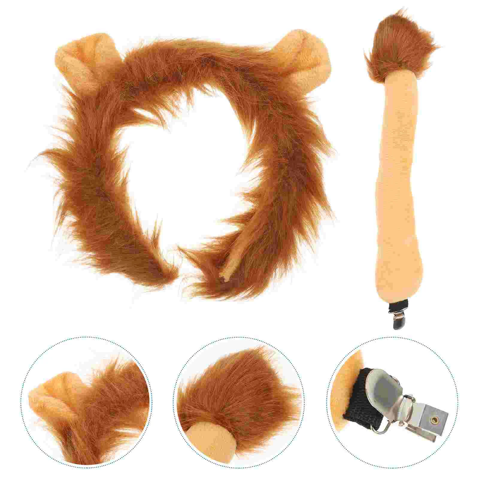 Hair Lion Headband Women's Tail Plush Animals Party Costume Accessory Cosplay Props
Hair Lion Headband Women's Tail Plush Animals Party Costume Accessory Cosplay Props