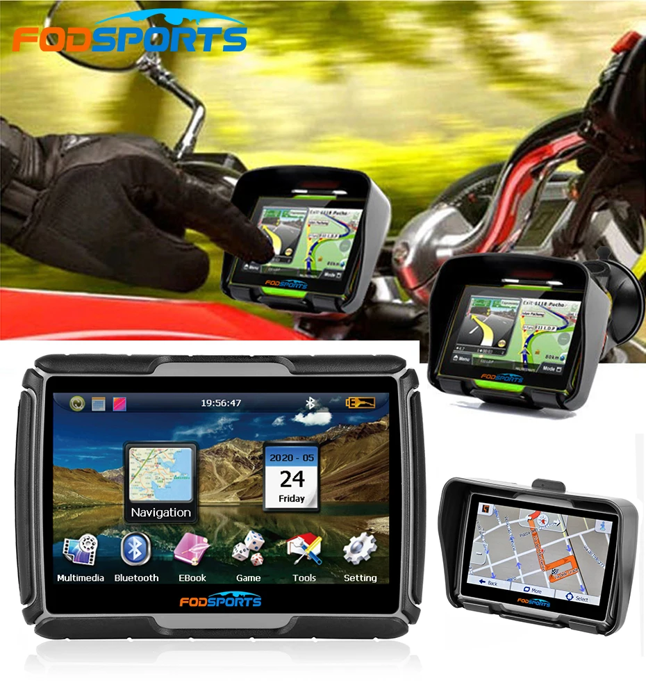 Fodsports Motorcycle Navigation GPS for Motorcycles 4.3 Inch Carplay Screen Wireless Android Motor Navigators IPX7 Waterproof
Fodsports Motorcycle Navigation GPS for Motorcycles 4.3 Inch Carplay Screen Wireless Android Motor Navigators IPX7 Waterproof