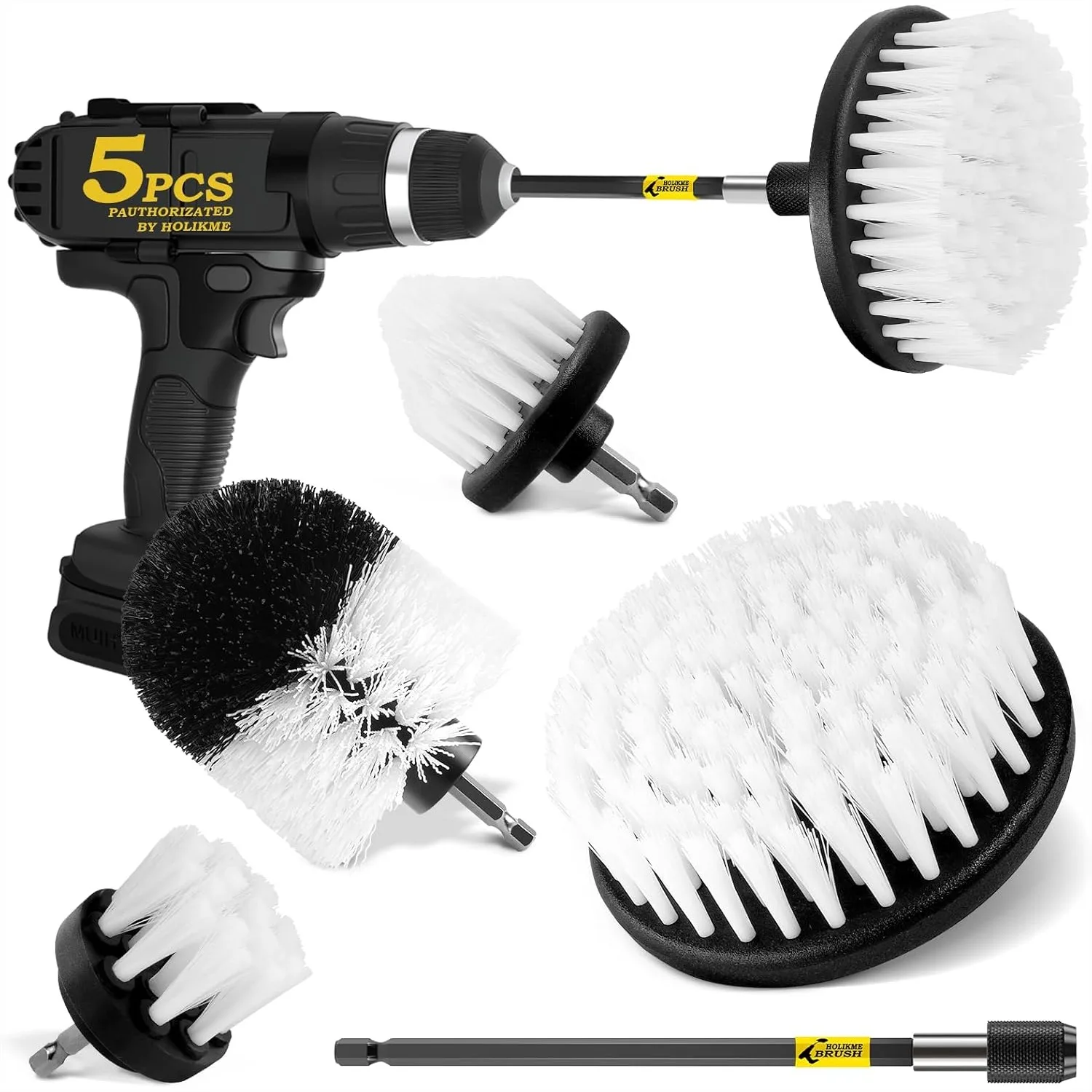 5 Pack Drill Brush Attachment Set For Car Interior Detailing And Home Cleaning With Extended Long Attachment
5 Pack Drill Brush Attachment Set For Car Interior Detailing And Home Cleaning With Extended Long Attachment