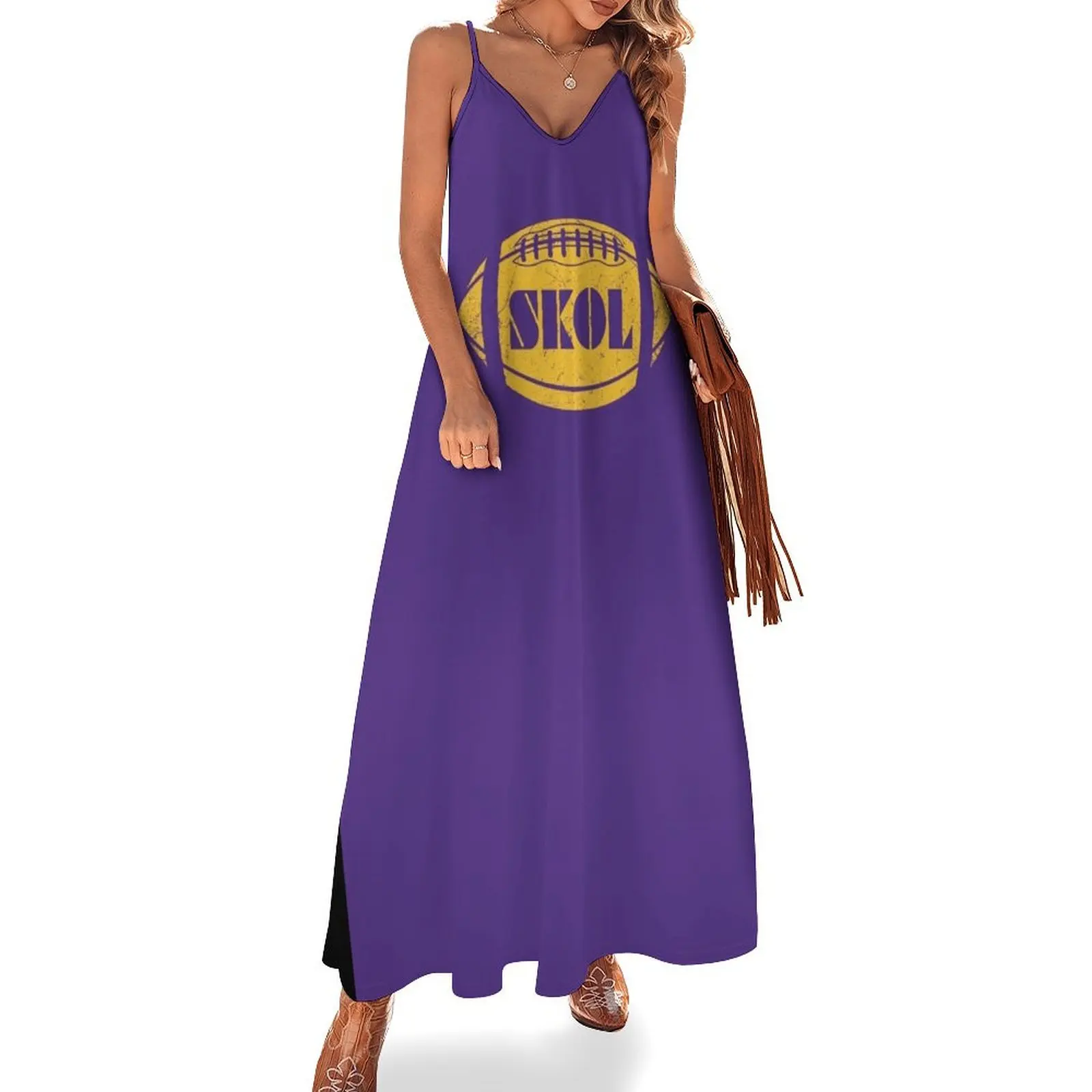 SKOL Retro Football - Purple Sleeveless Long Dress luxury evening dresses 2025 wedding dresses for parties Dress
SKOL Retro Football - Purple Sleeveless Long Dress luxury evening dresses 2025 wedding dresses for parties Dress