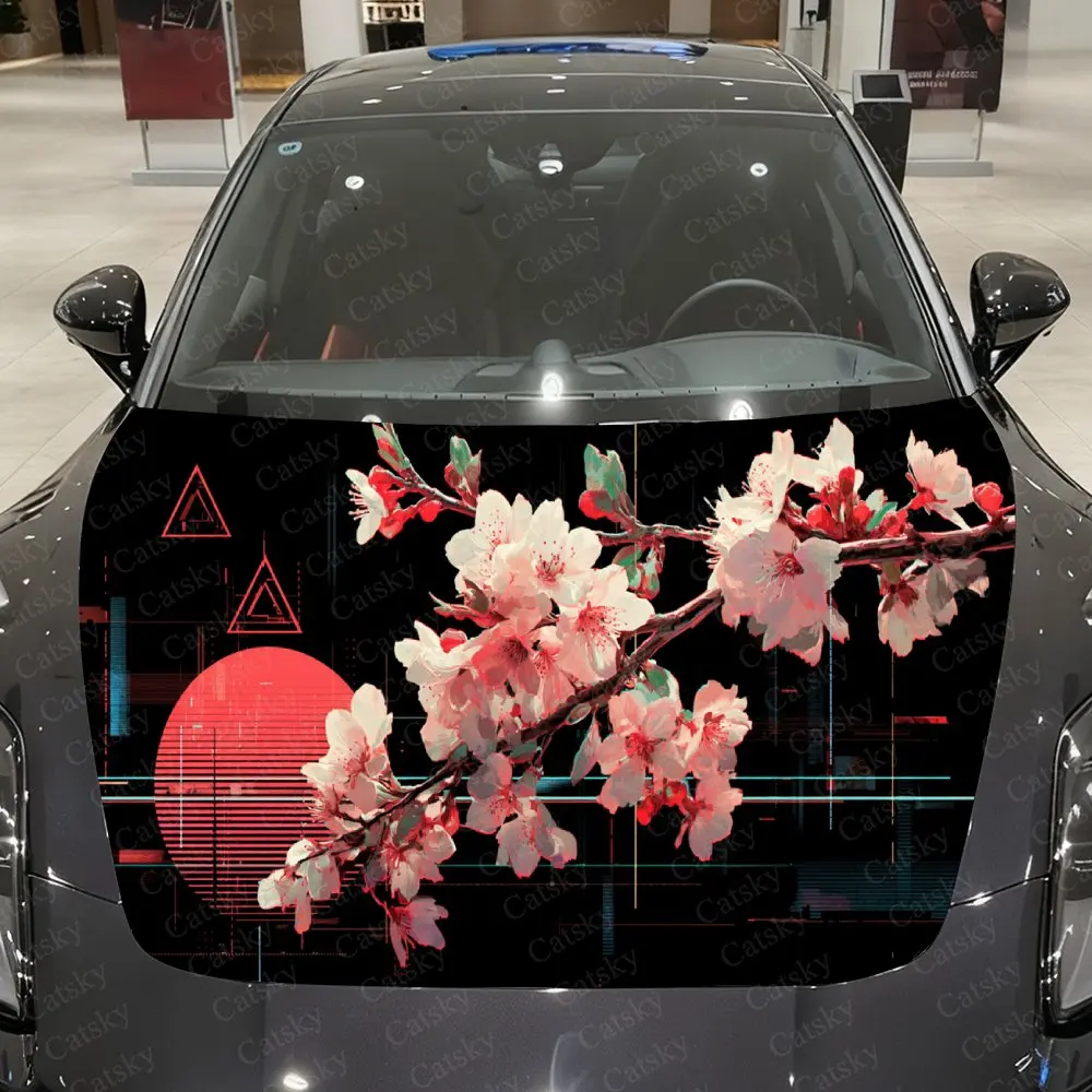 Neon Sakura Realm Car Vinyl Wrap, PVC Waterproof Car Hood Sticker, Self-Adhesive Scratch-Resistant Engine Cover Sticker
Neon Sakura Realm Car Vinyl Wrap, PVC Waterproof Car Hood Sticker, Self-Adhesive Scratch-Resistant Engine Cover Sticker