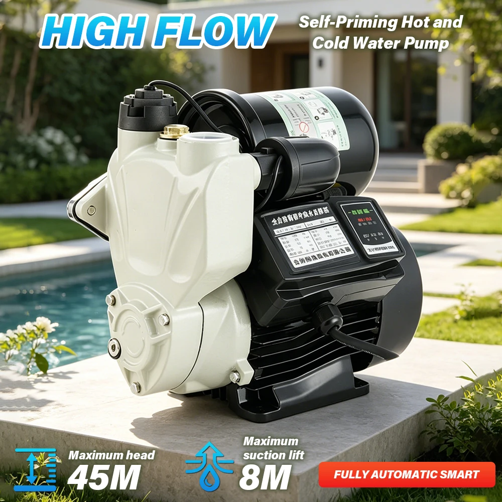 220V Automatic Self-priming Pump Intelligent Pump Booster Pump Solar Water Heater Pressurized Pump Water Well Suction Pump
220V Automatic Self-priming Pump Intelligent Pump Booster Pump Solar Water Heater Pressurized Pump Water Well Suction Pump