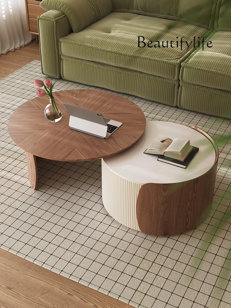 Retro Living Room Household Small Apartment Modern Tea Table Simple Tea Brewing Integrated Stone Plate Small round Table
Retro Living Room Household Small Apartment Modern Tea Table Simple Tea Brewing Integrated Stone Plate Small round Table