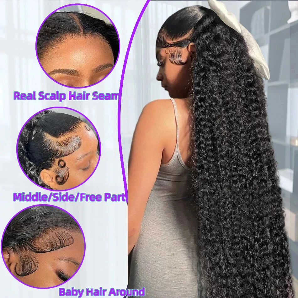 250 Density 13x6 Hd Lace Frontal Wigs Malaysia 32 34 Inch Deep Wave Curly Human Hair Wigs For Black Women Preplucked
250 Density 13x6 Hd Lace Frontal Wigs Malaysia 32 34 Inch Deep Wave Curly Human Hair Wigs For Black Women Preplucked