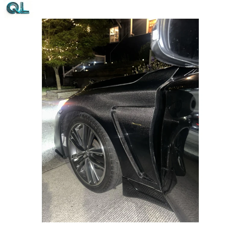 , the true carbon front driver/passenger side fender trim For the Infiniti Q50 Q50S 14-23
, the true carbon front driver/passenger side fender trim For the Infiniti Q50 Q50S 14-23