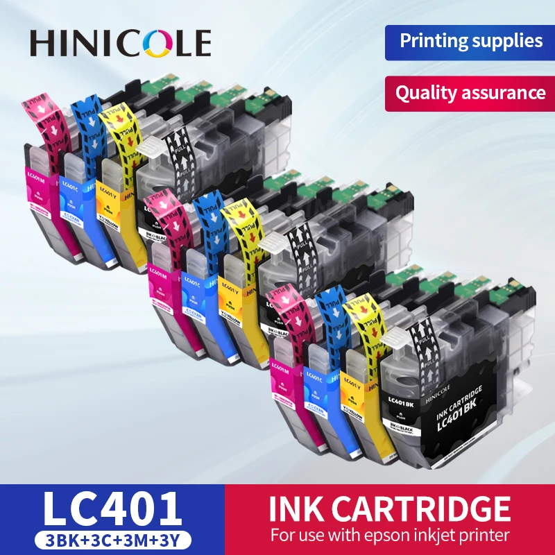 HINICOLE NEW High Quality LC401 401 Compatible Ink Cartridge For Brother MFC-J1010DW MFC-J1012DW MFC-J1170DW Printer
HINICOLE NEW High Quality LC401 401 Compatible Ink Cartridge For Brother MFC-J1010DW MFC-J1012DW MFC-J1170DW Printer
