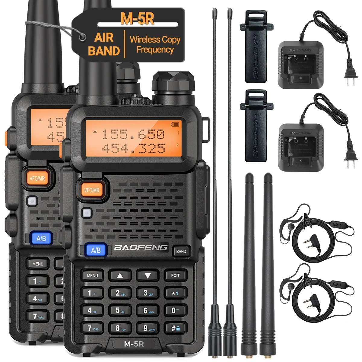 1/2PCS New Baofeng M-5R 8W Walkie Talkie Multi Band Type-C Wireless Copy Frequency AM Long Range For UV-5R Two Way Ham Radio
1/2PCS New Baofeng M-5R 8W Walkie Talkie Multi Band Type-C Wireless Copy Frequency AM Long Range For UV-5R Two Way Ham Radio