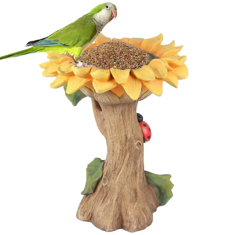 Sunflower Bird Feeder Garden Bird Bath Sunflower Shape Garden Decoration Art Ornaments For Patio Decoration Wildlife Attraction
Sunflower Bird Feeder Garden Bird Bath Sunflower Shape Garden Decoration Art Ornaments For Patio Decoration Wildlife Attraction