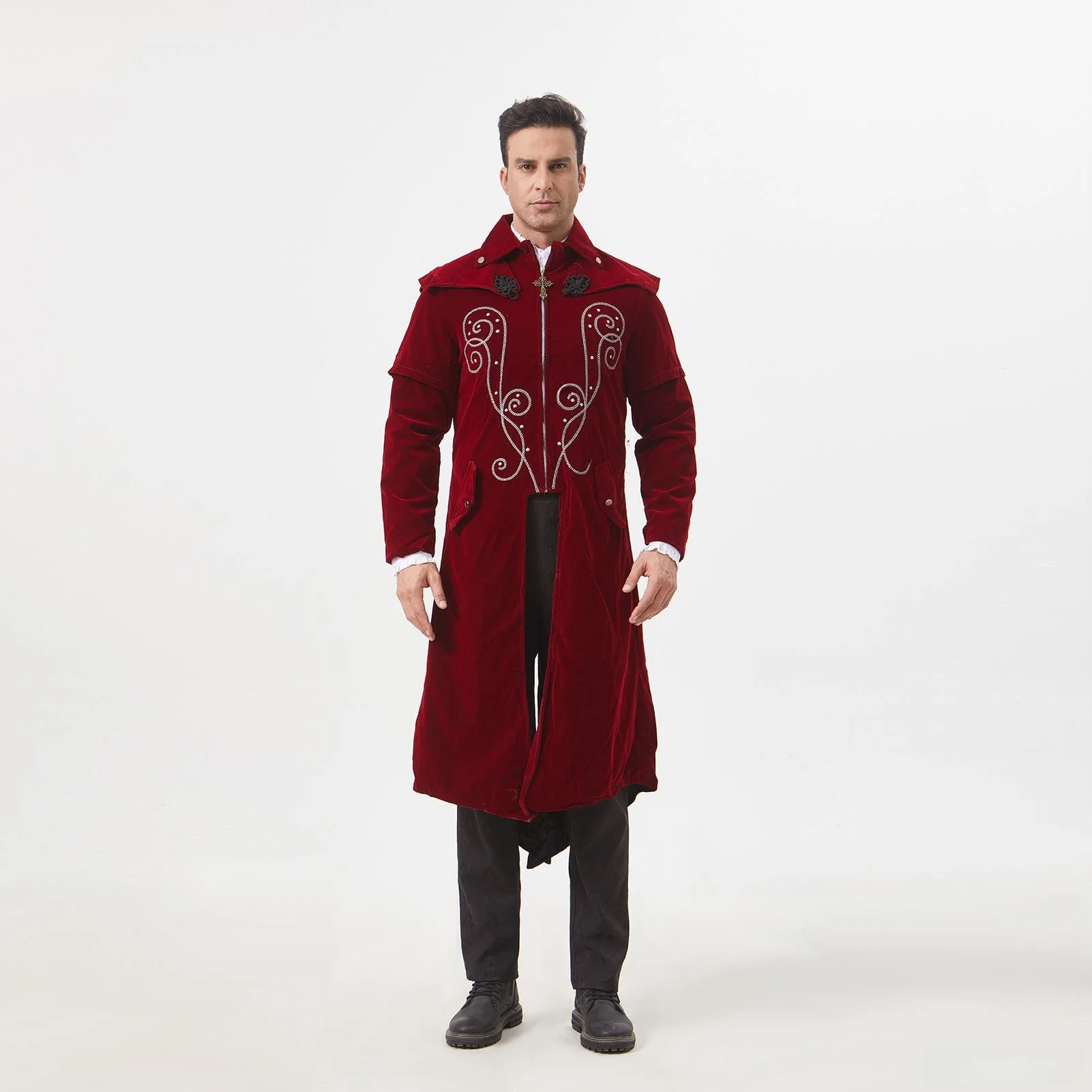 Gothic Style Velvet Halloween Cosplay Coat Tailored Suit Middle Length Autumn Winter Men's Outerwear Cross-Border Wish
Gothic Style Velvet Halloween Cosplay Coat Tailored Suit Middle Length Autumn Winter Men's Outerwear Cross-Border Wish
