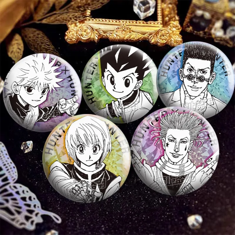 Набор из 5 значков-брошей с персонажами аниме HUNTER×HUNTER, коллекционный сувенир, подарок для любителей аниме, 58 мм
Набор из 5 значков-брошей с персонажами аниме HUNTER×HUNTER, коллекционный сувенир, подарок для любителей аниме, 58 мм