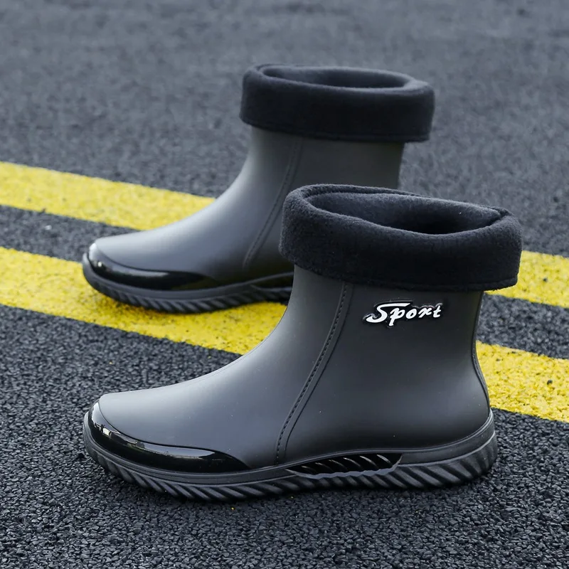 Men's Four Seasons High Top Flat Sole Rain Boots Thick Sole Non Slip Waterproof Slip On Garden Shoes Fishing Wader Work Shoes
Men's Four Seasons High Top Flat Sole Rain Boots Thick Sole Non Slip Waterproof Slip On Garden Shoes Fishing Wader Work Shoes