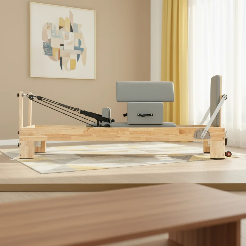 New Design Pilates Equipment Can Detachable and Save Package Volume Oak Wood Pilates Reformer Machine Set for Studio/home
New Design Pilates Equipment Can Detachable and Save Package Volume Oak Wood Pilates Reformer Machine Set for Studio/home