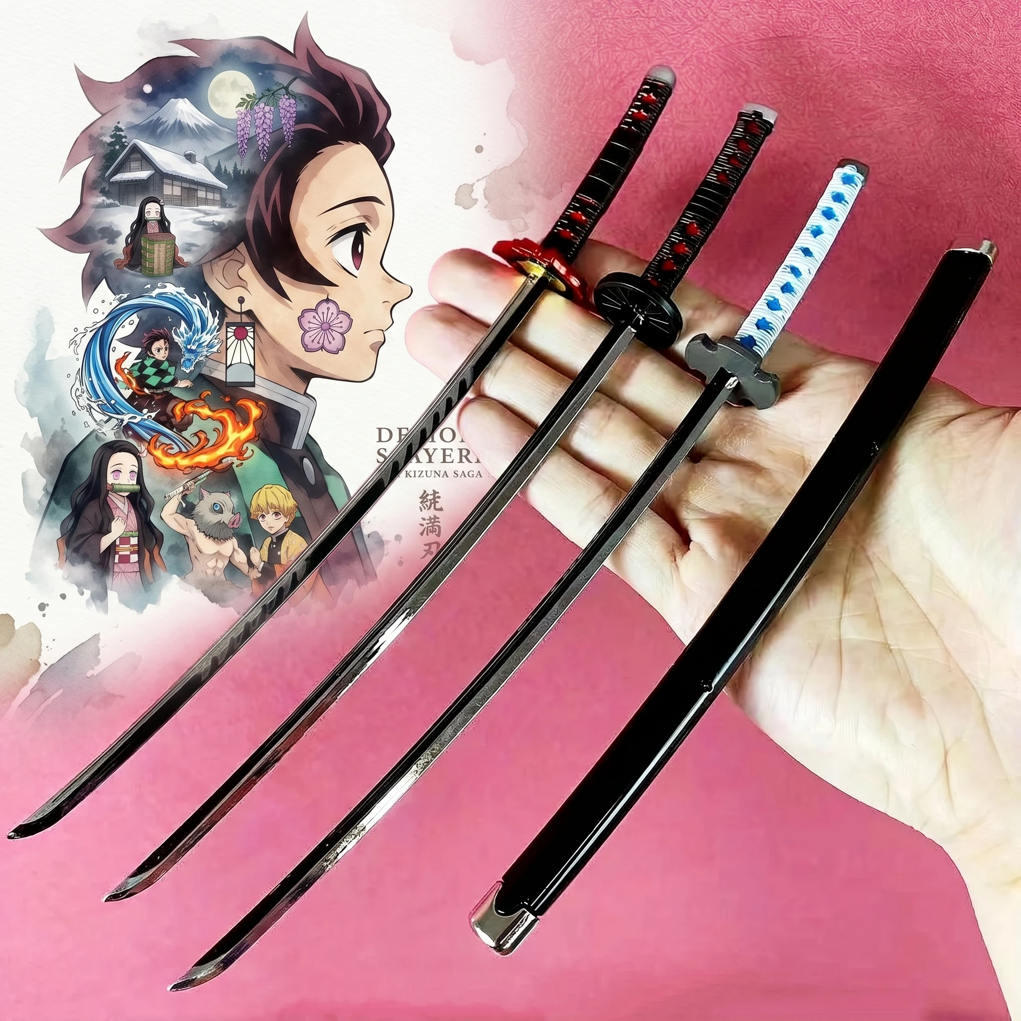 10inch Demon Slayer Katana Anime Kamado Tanjirou Ninja Knife Kimetsu No Yaiba Sword Mini Samurai Sabre Real Japanese Toy Gift
10inch Demon Slayer Katana Anime Kamado Tanjirou Ninja Knife Kimetsu No Yaiba Sword Mini Samurai Sabre Real Japanese Toy Gift