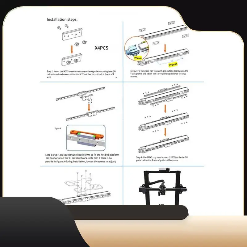 For Ender 3 S1 Dual Y-Axis Upgrade Linear Rail Kit For Ender 3 S1 Pro 3D Printer Parts Double Slide Rail Kit-T44C
For Ender 3 S1 Dual Y-Axis Upgrade Linear Rail Kit For Ender 3 S1 Pro 3D Printer Parts Double Slide Rail Kit-T44C