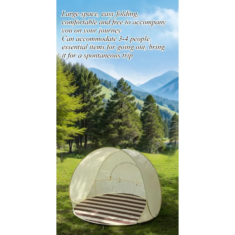 Convenient outdoor quick-opening tent, sunscreen, windproof awning, picnic, camping folding tent with window floor nails plus
Convenient outdoor quick-opening tent, sunscreen, windproof awning, picnic, camping folding tent with window floor nails plus
