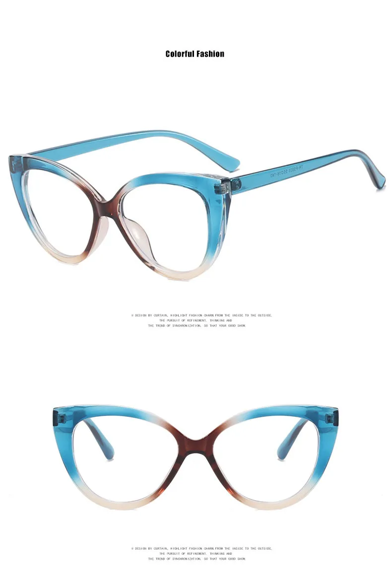 Stylowe okulary kocie oczy w kolorowych oprawkach – korekcyjne dla krótkowzroczności i do czytania 40 S5d40e22da3074a3186d59dae49118b6fA
