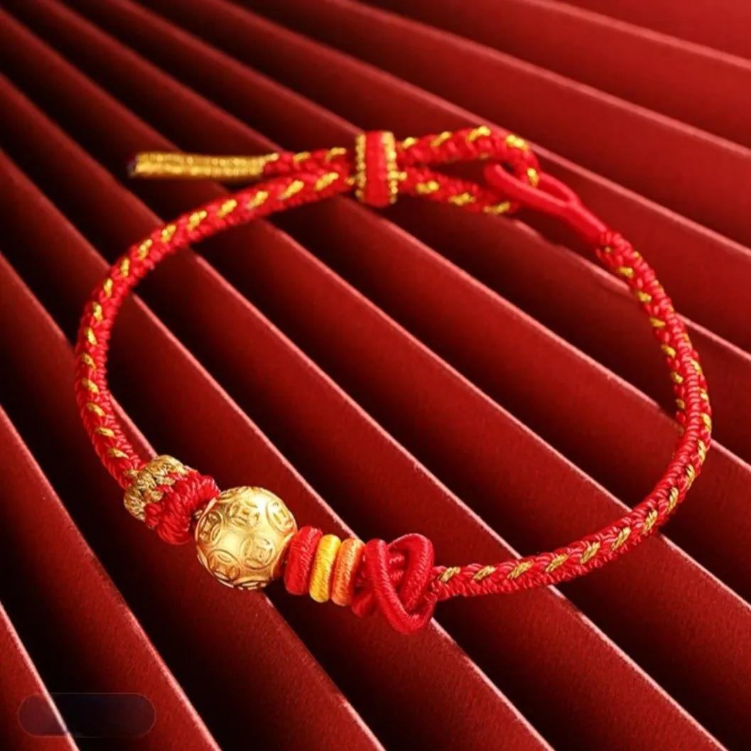 2026 Year of the Horse Vintage Sand Gold Handwoven Red Rope: Gift for Women Born in Horse/Rabbit/Rat/Pig Years
2026 Year of the Horse Vintage Sand Gold Handwoven Red Rope: Gift for Women Born in Horse/Rabbit/Rat/Pig Years