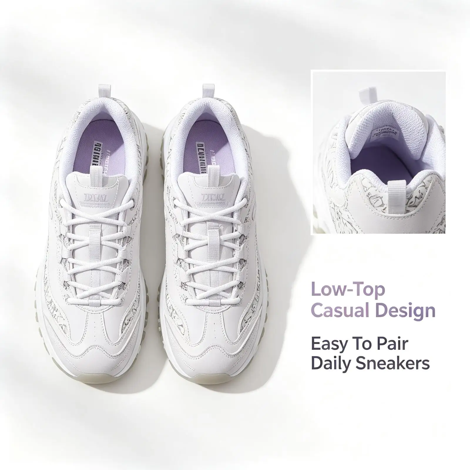 Skechers Women D'LITES Breathable Mesh Casual Sneakers Lightweight Comfort Anti Slip Daily Walking Shoes 150538-LGLV
Skechers Women D'LITES Breathable Mesh Casual Sneakers Lightweight Comfort Anti Slip Daily Walking Shoes 150538-LGLV