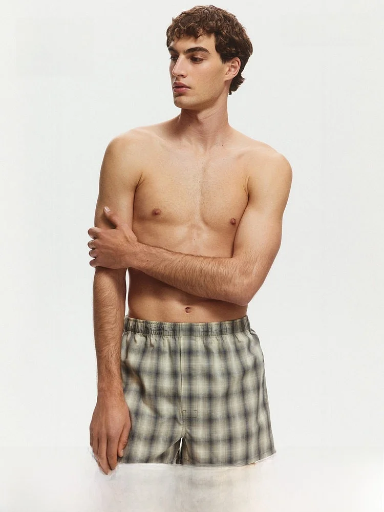 H&M Men's Summer New Flat Angle Short Pants 2 Pairs Cotton Weave mid Waist Comfortable Underwear Breathable Home Clothes
H&M Men's Summer New Flat Angle Short Pants 2 Pairs Cotton Weave mid Waist Comfortable Underwear Breathable Home Clothes