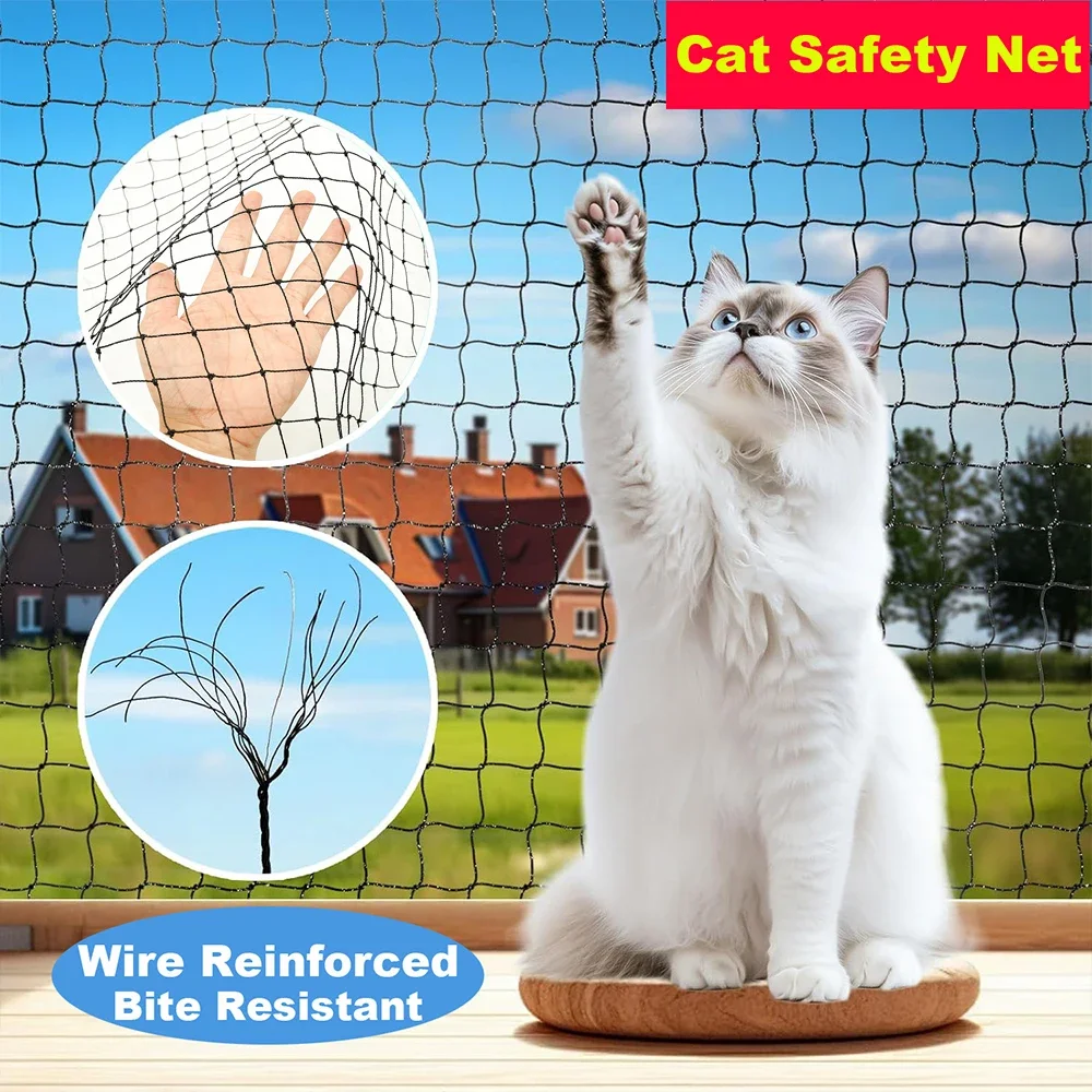 Cat Netting Balcony 3x4M Steel Wire Reinforced Cat Safety Net Weather Resistant Cat Anti Fall Netting Garden Net Anti Bird Net
Cat Netting Balcony 3x4M Steel Wire Reinforced Cat Safety Net Weather Resistant Cat Anti Fall Netting Garden Net Anti Bird Net
