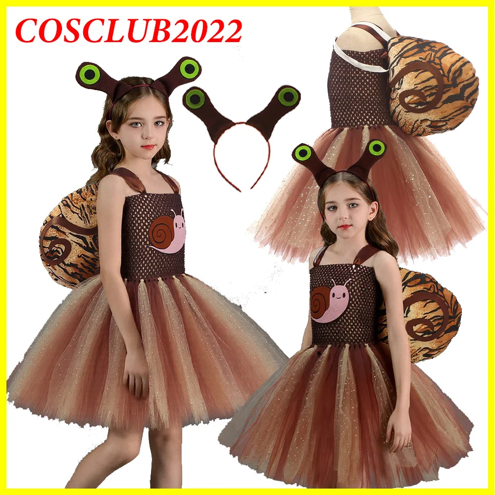 Kids Children Little Snail Cosplay Costume Tutu Dress Headband Stage Performance Clothing Outfits Halloween Carnival Party Suit
Kids Children Little Snail Cosplay Costume Tutu Dress Headband Stage Performance Clothing Outfits Halloween Carnival Party Suit