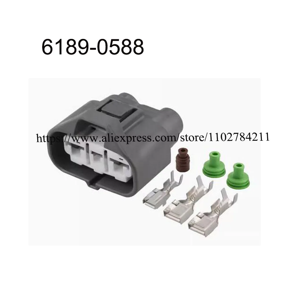 100SET 6189-0588 automotive Waterproof female wire connector terminal plug 3 pin socket seal
100SET 6189-0588 automotive Waterproof female wire connector terminal plug 3 pin socket seal