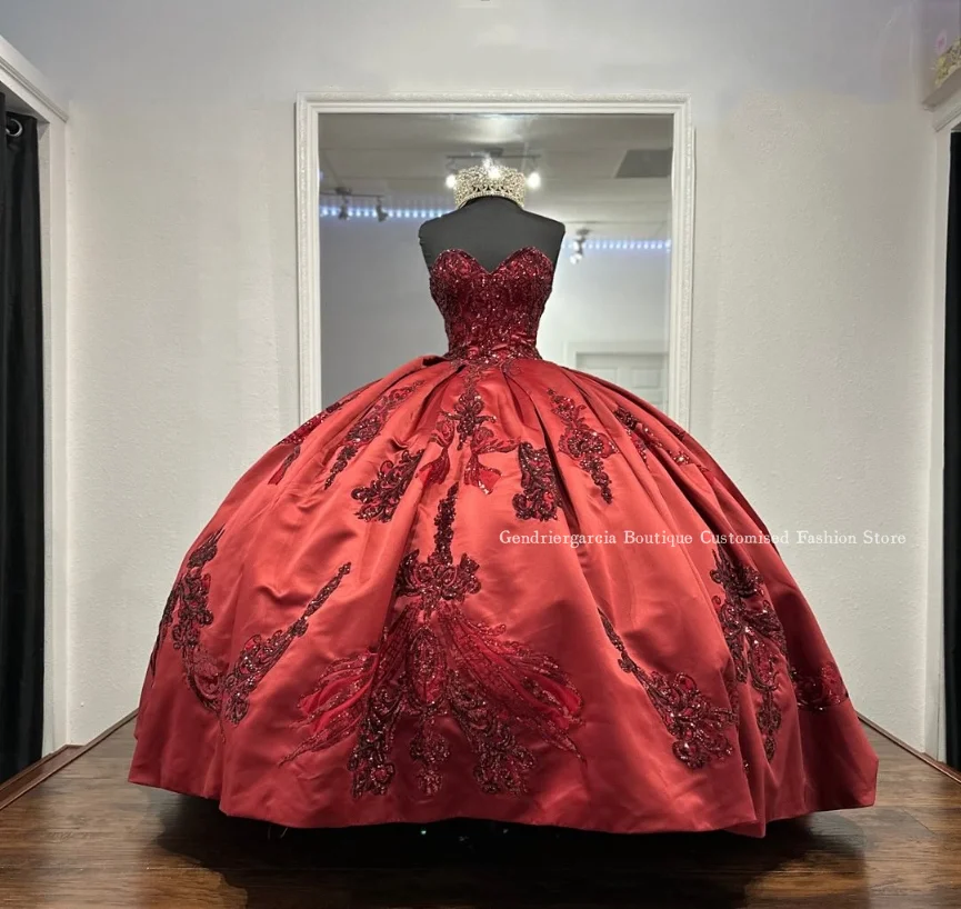 Красные бальные платья принцессы, платья Quinceanera, 2025 г., блестящая оболочка с бантом, аппликация из кристаллов и бисера, 15-летнее платье xv по индивидуальному заказу
Красные бальные платья принцессы, платья Quinceanera, 2025 г., блестящая оболочка с бантом, аппликация из кристаллов и бисера, 15-летнее платье xv по индивидуальному заказу